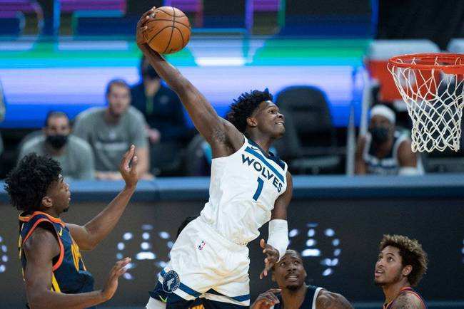  爱德华兹爆砍生涯新高森林狼终结勇士客场不败